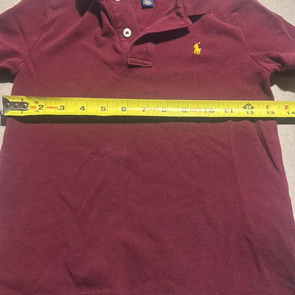 Polo Ralph Lauren classic short sleeved maroon boys size 6 polo! - Picture 7 of 7